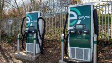 Example of existing evyve charging station