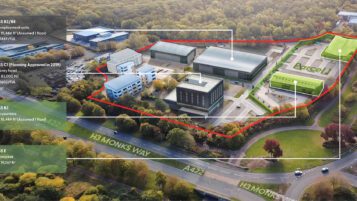 Opción de reurbanización sugerida 1: supermercado y zona industrial